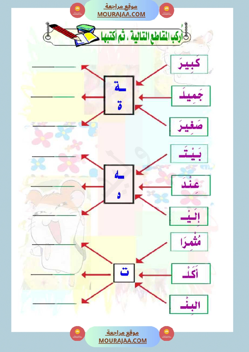 توظيف الإملاء للكتابة بلا أخطاء مذكرة كاملة سنة اولى و ثانية