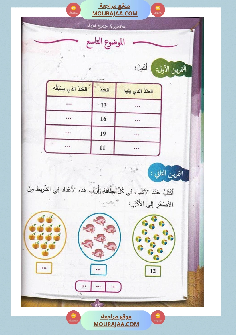 المتميز في جميع المواد سنة أولى