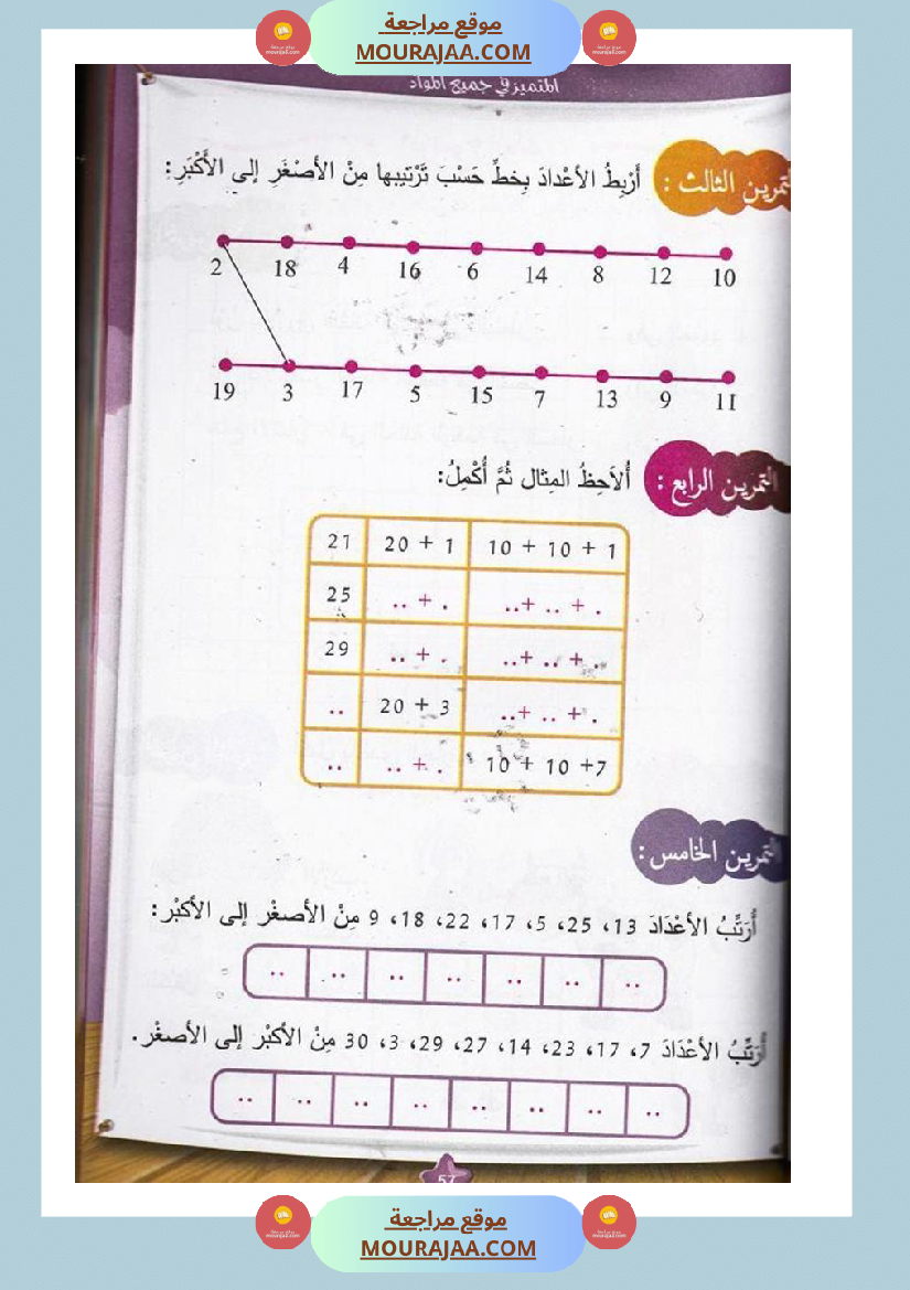 المتميز في جميع المواد سنة أولى