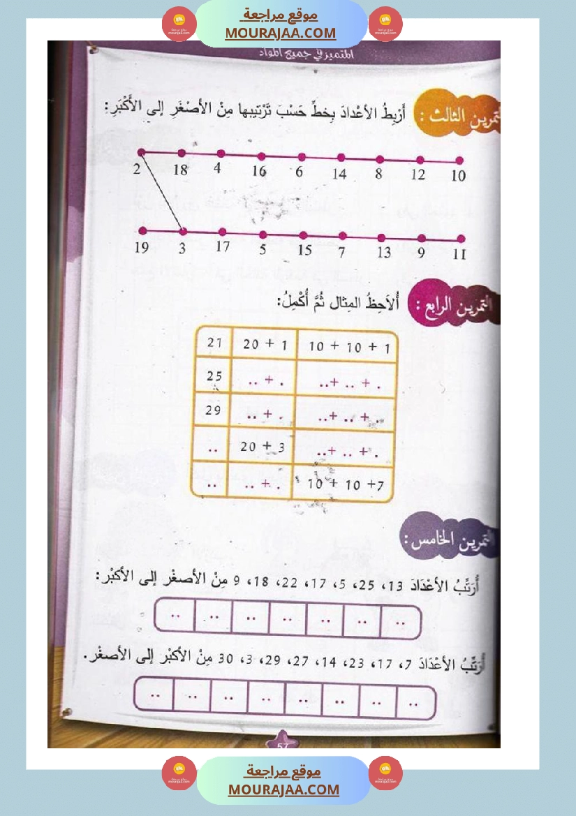 المتميز في جميع المواد سنة أولى