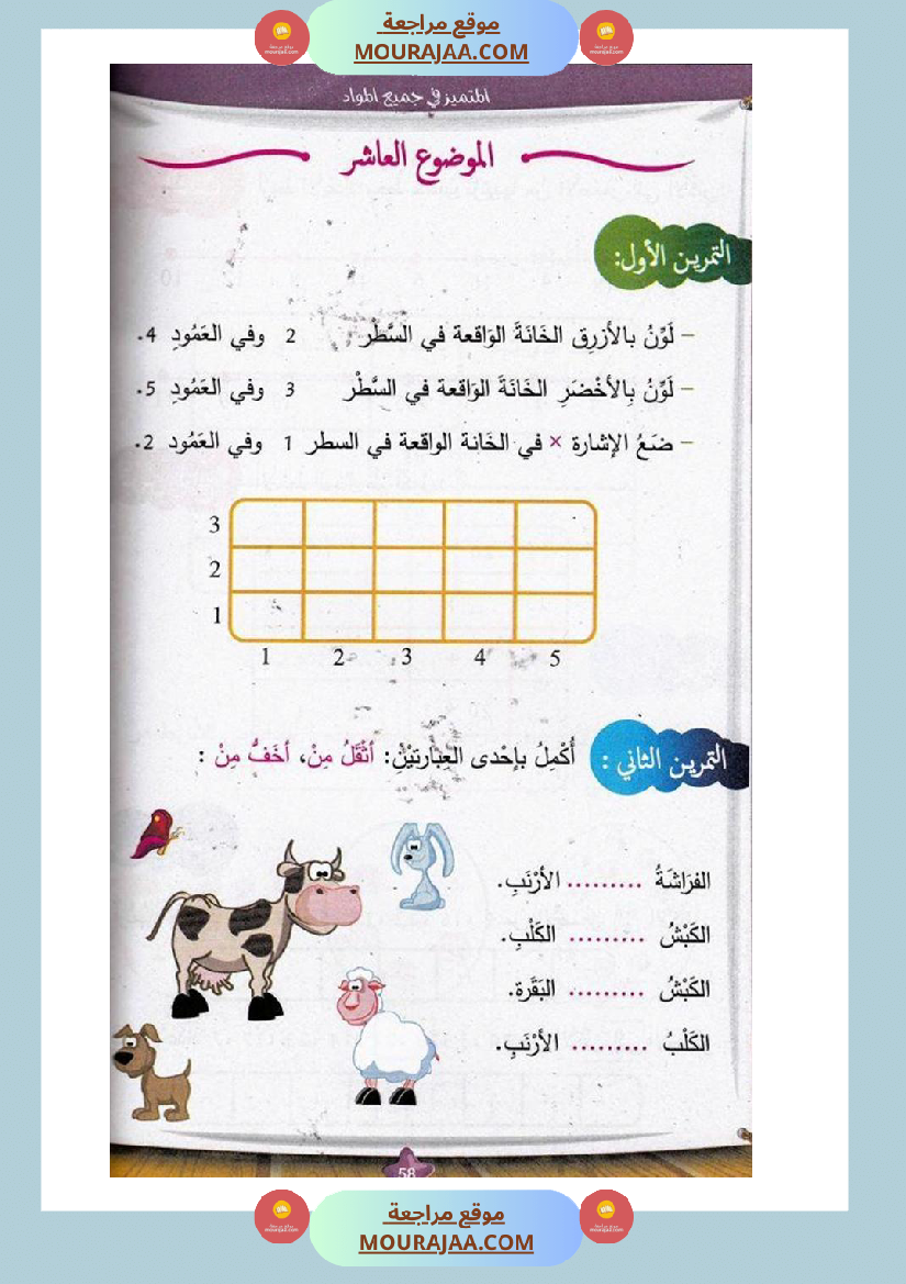 المتميز في جميع المواد سنة أولى