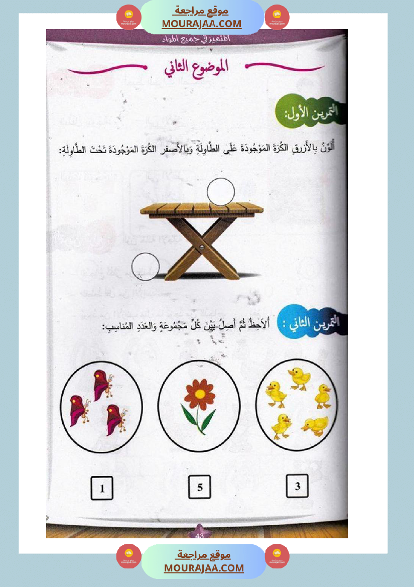 المتميز في جميع المواد سنة أولى