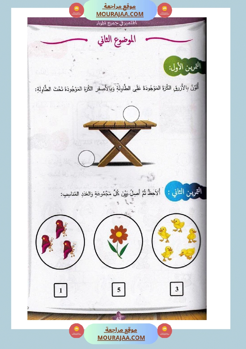المتميز في جميع المواد سنة أولى