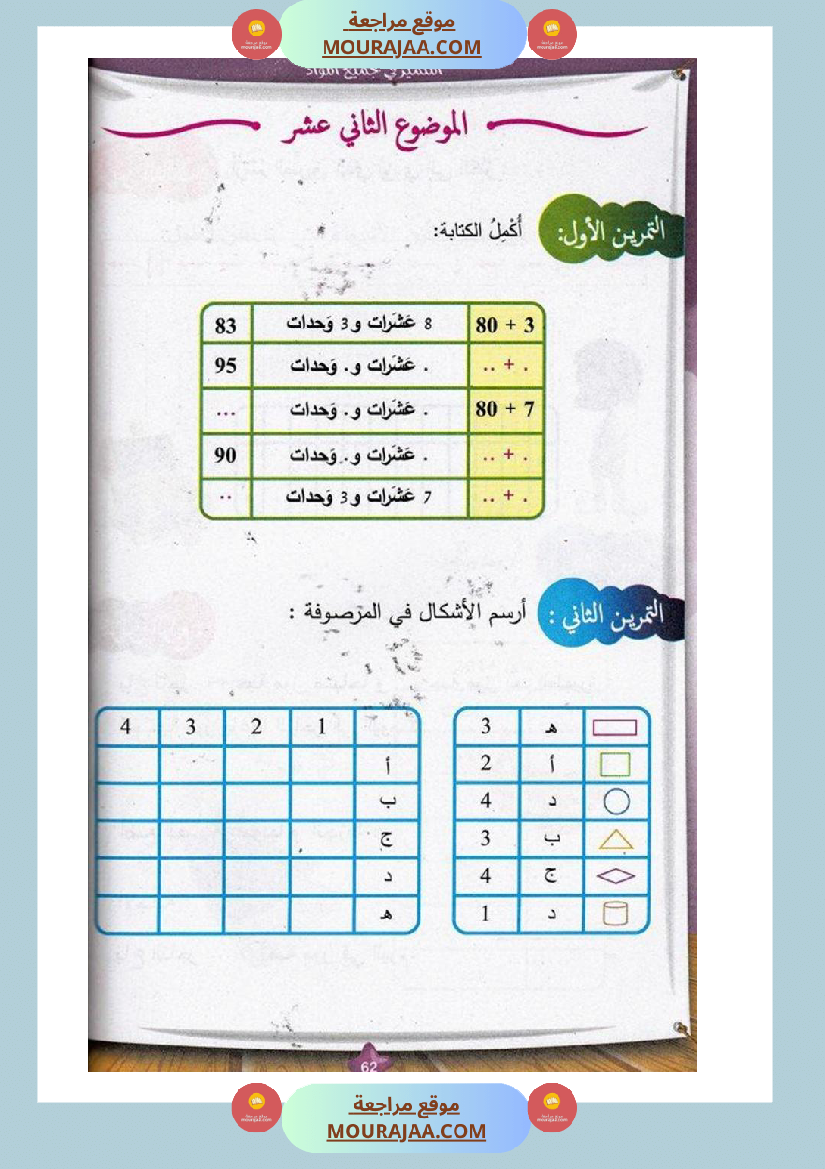 المتميز في جميع المواد سنة أولى