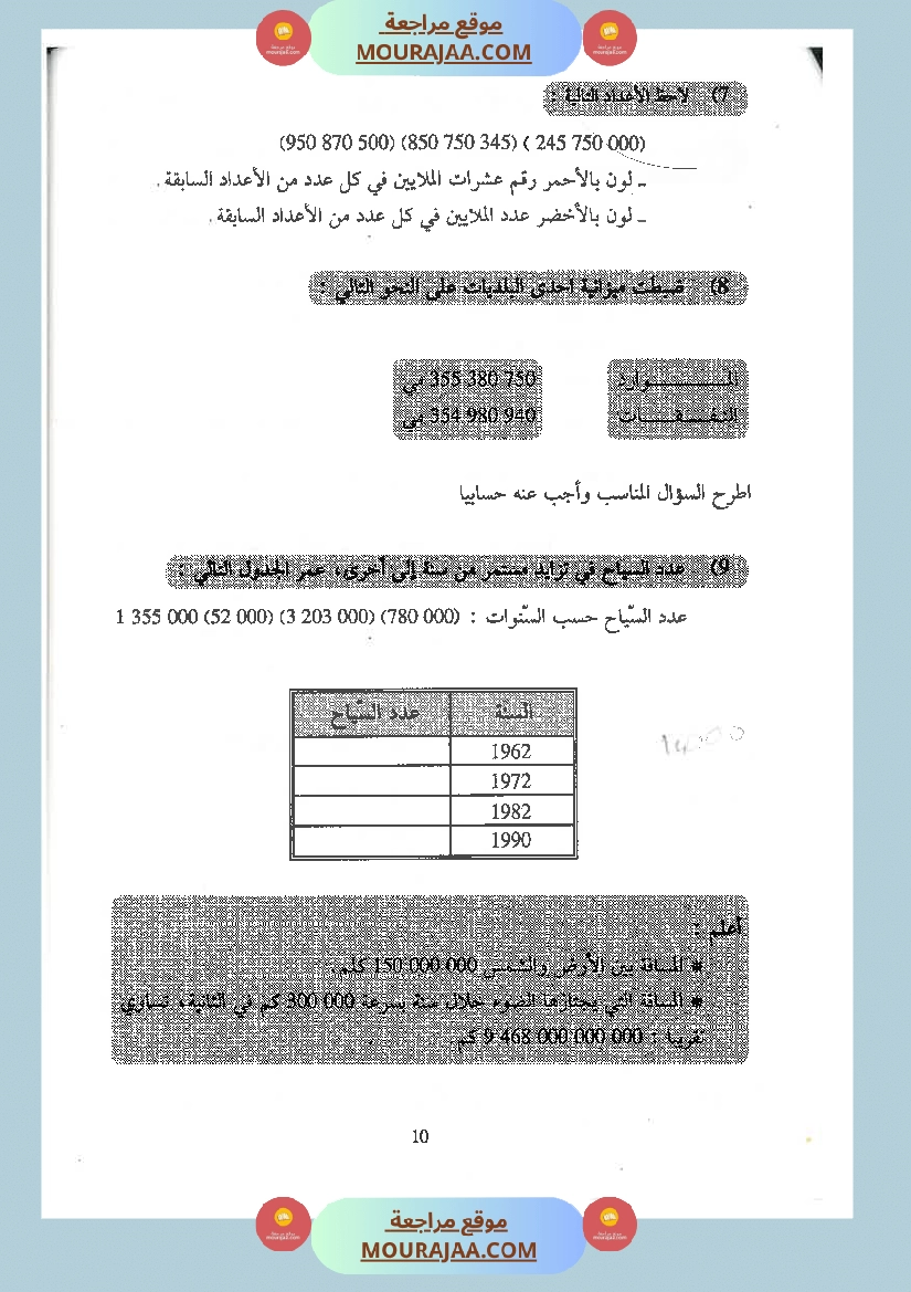كتاب الممتاز في الرياضيات سنة الخامسة