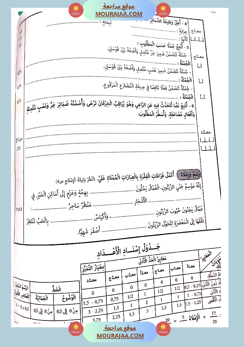 جسر النجاح الثلاثي الاول سنة سادسة