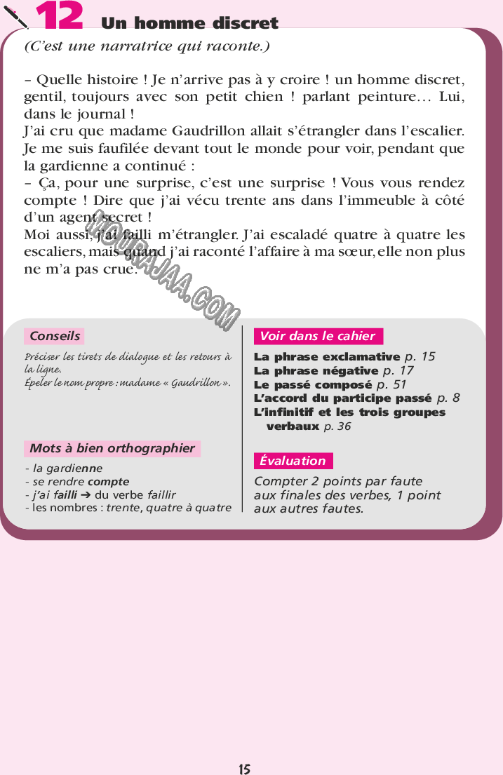 موقع مراجعة Livret dictées 6ème systeme francais